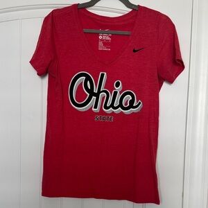 Nike Women's Red Ohio State Tee